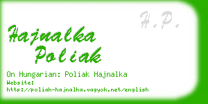 hajnalka poliak business card